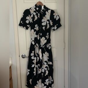 Sugarless black floral dress